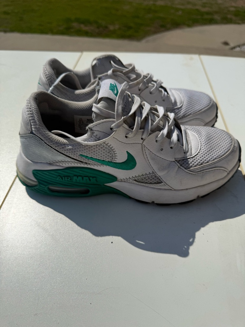Nike White and Teal Air Max‎ Runner